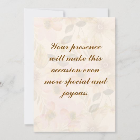 Griha Pravesh Einladungen (Rückseite)