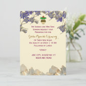 Griha Pravesh Zeremonie Einladung (Stehend Vorderseite)