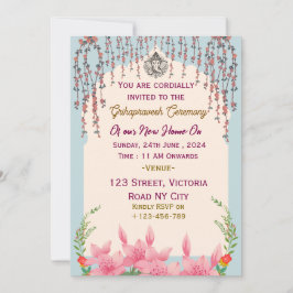 Grihapravesh Zeremonie Einladung