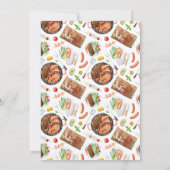 Gril Baby-Q GRILLEN Party Backyard Babydusche Einladung (Rückseite)