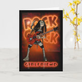 Grilfriend Rock Chick Birthday Card Moonies rag do Karte (Gelbe Blume)