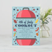 Grill 4. Juli Einladung zur Cookout (Stehend Vorderseite)