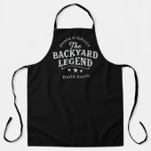 Grill Apron "Backyard Legend" mit individuellem Na Schürze (Vorderseite)