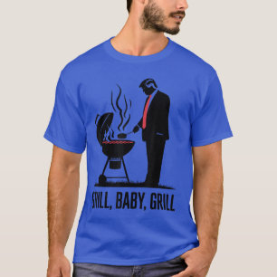 Grill Baby Grill Lustige Silhouette 4. Juli  T-Shirt