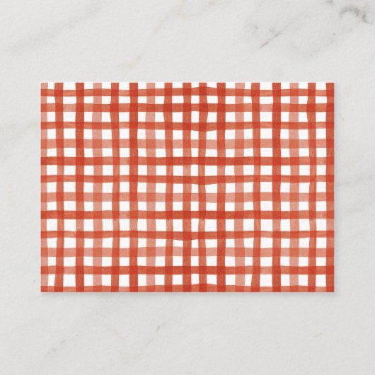 Grill Babydusche Bücher für Baby Begleitkarte (Rückseite)