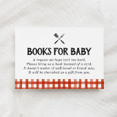Grill Babydusche Bücher für Baby Begleitkarte