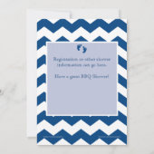 Grill-Babydusche der Marine Einladung (Rückseite)