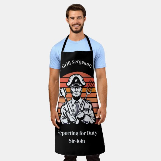 Grill Barbecue Sergeant Schürze (Getragen)