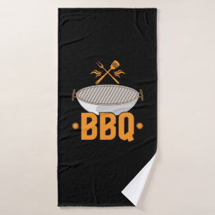 Grill BBQ Badehandtuch