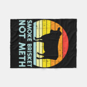Grill Brisket Beef Sunset Retro Grillen Grill Gril Fleecedecke (Vorderseite (Horizontal))