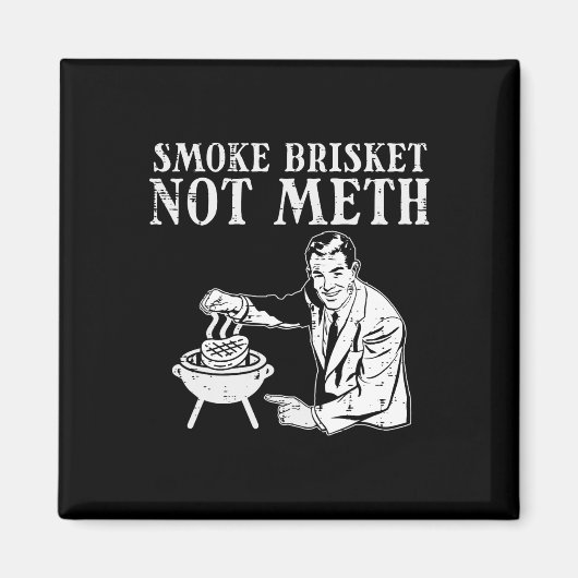 Grill Brisket Fun Grillen Barbecue Grillmaste Magnet (Vorne)