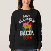 Grill Burning Bacon Sweatshirt (Vorderseite)