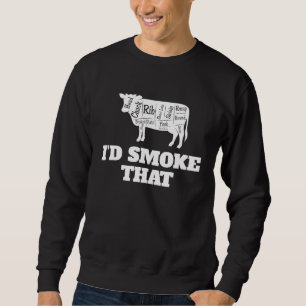Grill Chef Meister König den würde ich rauchen Sweatshirt