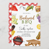 Grill & Chill GRILLEN Party Einladung (Vorne/Hinten)