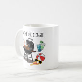 Grill & Chill Kaffeetasse (Vorderseite Links)