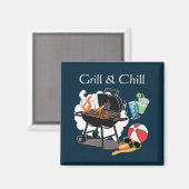 Grill & Chill Magnet (Vorderseite/Rückseite)