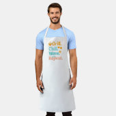 Grill chill wave repeat summer beach quote schürze (Getragen)