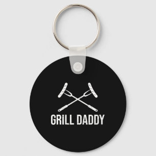 Grill Daddy Funny Fathers Day Gift Grillparty gri Schlüsselanhänger