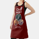 Grill Daddy Modern Oval 3 Foto Vatertag Schürze (InSitu)