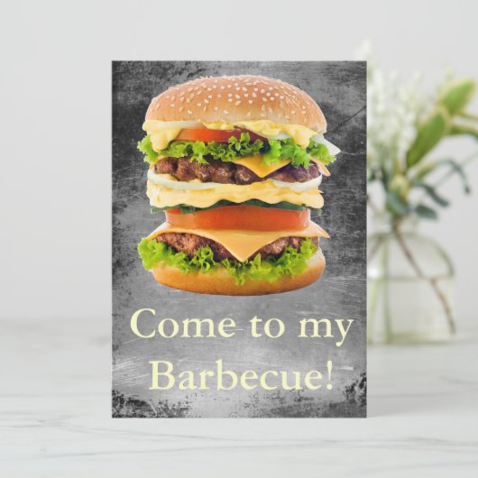 Grill Einladung (Stehend Vorderseite)