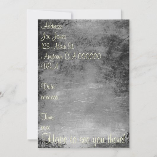 Grill Einladung (Rückseite)