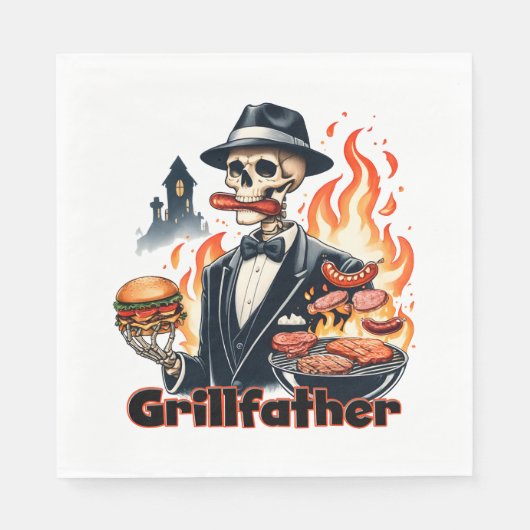Grill Father Serviette (Vorderseite)
