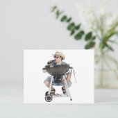 Grill Funny Postkarte (Stehend Vorderseite)