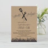 Grill & Gadget Bridal / Paar's Shower Einladung (Stehend Vorderseite)