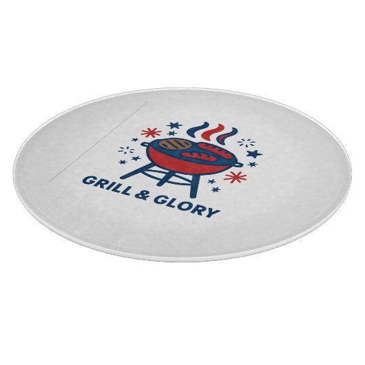 Grill & Glory 4. Juli - Patriotic Schneidebrett (Ecke)
