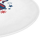 Grill & Glory 4. Juli - Patriotic Schneidebrett (Ecke)