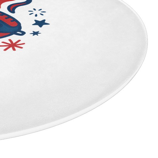 Grill & Glory 4. Juli - Patriotic Schneidebrett (Ecke)