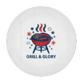 Grill & Glory 4. Juli - Patriotic Schneidebrett (Vorderseite)