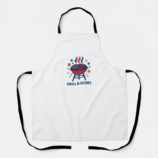 Grill & Glory 4. Juli - Patriotic Schürze (Vorderseite)