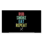 Grill GRILLEN Grill Grillmahlmeer Smoker Magnetische Visitenkarte (Vorderseite)
