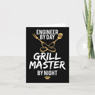 Grill Grillen Master Engineer Funny Barbecue Gesch Karte