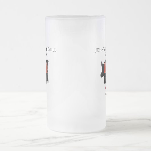 Grill-GRILLEN Mattglas Bierglas (Mittel)