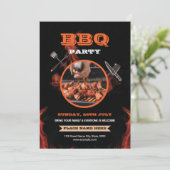 Grill / GRILLEN Party Flyer Einladung (Stehend Vorderseite)