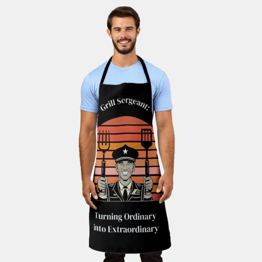 Grill GRILLEN Sergeant Schürze (Getragen)