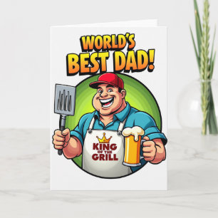 Grill-Held Vatertagskarte Karte