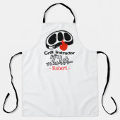 Grill Instructor Steak Meat for BBQ Lover Japanese Schürze (Vorderseite)