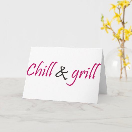 Grill Karte (Gelbe Blume)