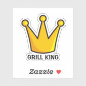 Grill King Aufkleber (Blatt)