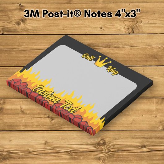 Grill King Crown Post-it Klebezettel