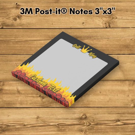 Grill King Crown Post-it Klebezettel