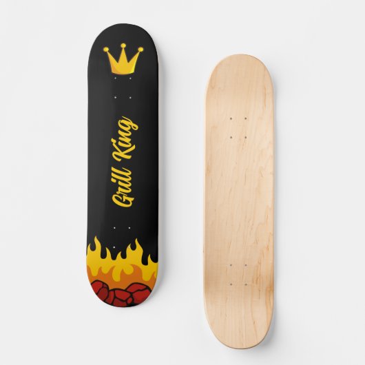 Grill King Crown Skateboard (Vorderseite)