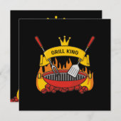 Grill King Einladung (Vorne/Hinten)
