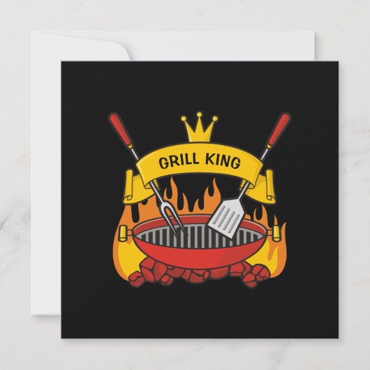 Grill King Einladung (Vorderseite)