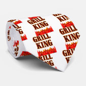 Grill King GRILLEN Sprichwort Krawatte (Gerollt)