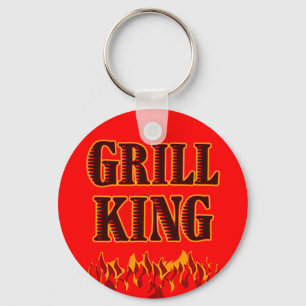 Grill King GRILLEN Sprichwort Schlüsselanhänger