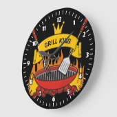 Grill King Große Wanduhr (Winkel)